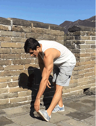 动作#4:拉伸大腿后侧