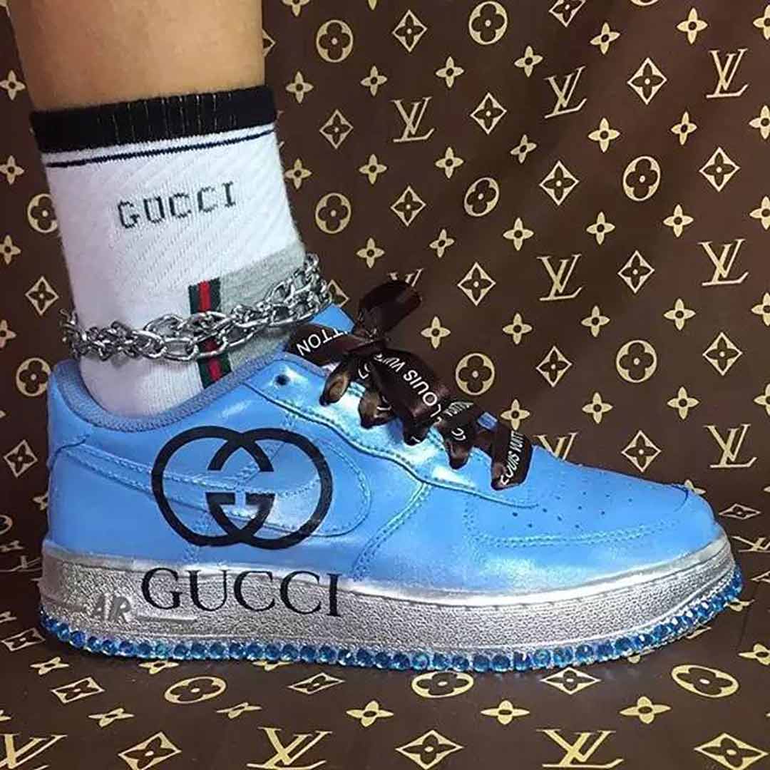 gucci x nike air force 1.